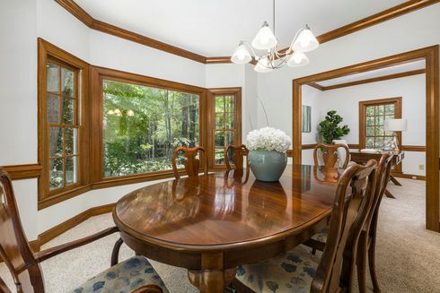 Professional wood trim service in Illinois providing decorative trim and interior window frame painting.